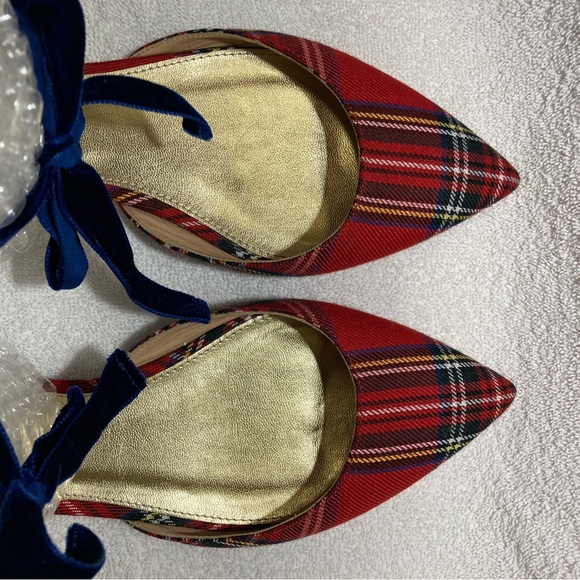 J. Crew D’orsay flats with velvet ankle tie in tartan - Picture 15 of 15